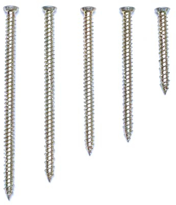 A4 Stainless Steel 7.5Ø Concrete Screw Countersunk Torx UPVC Frame Door Fixing High-Low Serrated Thread Anti Corrosion (50, 7.5 x 72mm)