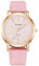 OFFCUP Montre pour Femme, Montre Femmes Bracelet en Cuir, Montre Analogique Quartz avec Cadran Etoilé et 3 Aiguilles, Montre de Poignet pour Ladies Mode Élégant pour Femmes Filles (Rose)