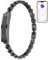 LIGE 2025 Smart Armband Damen Edelstahl Ohne Display, 3ATM Wasserdicht Schwarz Elegant Schlank Schmuck Armkette mit Herzfrequenz/Schlafmonitor/SpO2 Schrittzähler Armbänder Kalorie für iOS Android