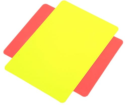 Cryfokt Carton Rouge et Jaune de Football, 1 Set Carton Rouge et Jaune Arbitre pour l'Arbitre en Utilisant pour des Matchs de Football et d'autres Sports