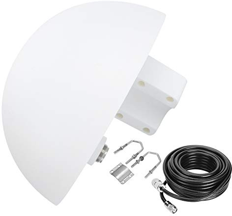 ZDETGU ISA190 Satellitantenn, Fast Mastantenn för Iridium 9500 9505 9505A 9555 9575, med 50 OHMS Impedans och 1616-1625.5Mhz Frekvens för Marina Biltillämpningar