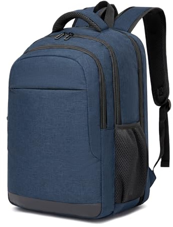 Shavont Mochila Portátil 15,6 Pulgadas Hombre Mujer, Azul Marino | Mochila Ordenador Ligera para Trabajo y Universidad, Compartimento Acolchado, Apertura 180° y Bolsillo Antirrobo