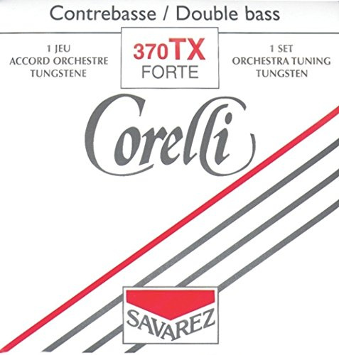 SAVAREZ - 370TX SET TENSIONE FORTE TX Set di Corde, per Contrabbasso, a Tensione Forte TX, della Serie Corelli di Savarez, Realizzate in Tungsteno
