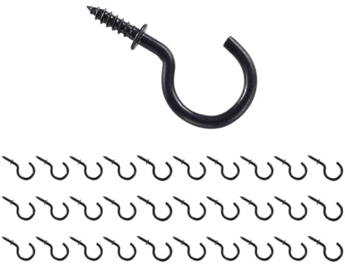National Hardware N119-729 Cup Hooks in Black, 1, 30