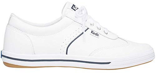 Keds Courty Core Lace Up, Sneaker Womens, White Leather, 9 Medium