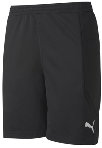 Puma Herren Torwartshort Goalkeeper Shorts, Black-Puma Black, L, 657038_01