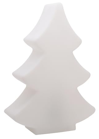 8 seasons Illuminazione a LED di design, luce bianca calda, albero di Natale, albero luminoso, mini (altezza 40 cm, resistente ai raggi UV, per interni ed esterni), bianco, 32440 W