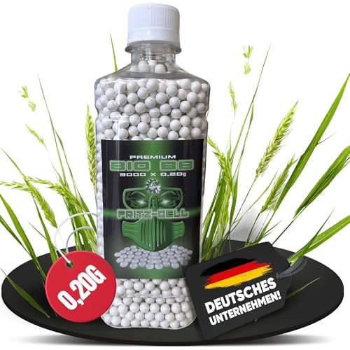 3000 Airsoft Premium Bio BBS 6 mm 0,20 g Flasche Fritz-Cell biologisch abbaubar