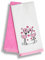 SYS Online Geschirrtücher Baumwolle 2er Pack, Waffelpique Stoff Handtücher Set, Oeko-tex® Zertifiziert Hochwertige Geschirrtücher mit Motiv, 100% Baumwolle, Flamingo, 60x40cm (Rosa - Weiß)
