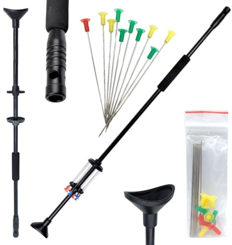 Glac Store Cerbottana Professionale Sportiva 30 24” 18” 12” Pollici in Alluminio Resistente e Resina, Leggera, con Porta dardi e 10 dardi Inclusi (da 30” Pollici 76 cm)