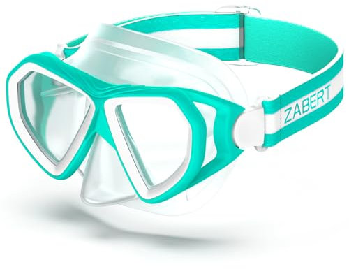 ZABERT M7 Kinder Taucherbrille,Kinder Schwimmbrille für 6-14 Jahre Jungen, Kind Schnorchelmaske Tauchmaske Kid Tauchermaske Schwimmmaske Teal