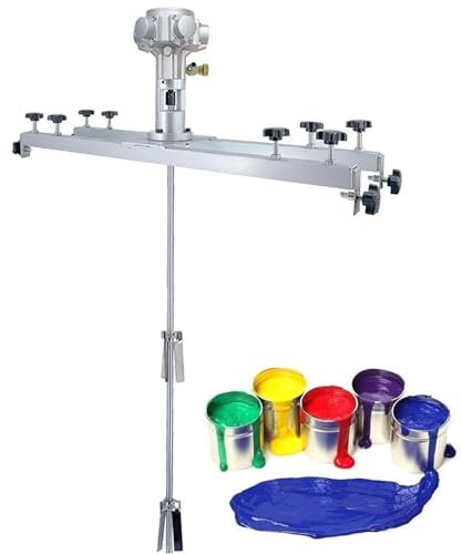 Luftrührwerk, pneumatische Tankmischermaschine, pneumatische Rührwerks-Farbrührmaschine, einstellbare Größe, for Lackbeschichtungsmaterialien, drei Zylinder(Size:Cylinder)