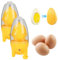 Haushalts-Eiweiß-Eigelb-Mixer,Eiermischer für kleine und große Eier Tragbarer Goldener Eigelbmischer für hartgekochte Eier (1, #B)