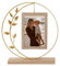 Penbinmall Bilderrahmen 10x15 Gold,Bilderrahmen Antik,Bilderrahmen Vintage mit Double HD Hochwertigem Glas und Hochwertigem Metall Zum Aufstellen HäLt 2 Fotos,Geschenk für Mama,Geschenk für Omae