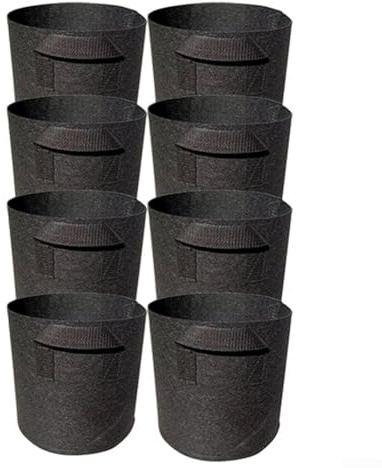 8 macetas no tejidas para uso en estanques con material de tela gruesa, macetas de tela reutilizables para plantas acuáticas como lirios y verduras de raíz