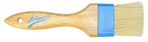 Ateco 60220 Pastry Brush, 2-Inch Wide Head with Natural White Boar Bristles, Composite Ferrule & Wood Handle