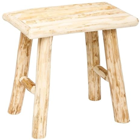 Paris Prix Atmosphera Créateur d'intérieur - Tabouret en Bois Woody 32cm Naturel