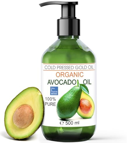 Bio-Avocado-Öl, 100 % rein und natürlich, Haarreparatur, straffend, Anti-Falten, Anti-Strips, Massageöl, 6 x + Elastizität der Haut – 500 ml