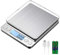 KUBEI Bilance digitale da cucina USB Ricaricabile 3kg/0.1g, inossidabile Tavolo di pesatura, pesa in grammi e once,e Funzione Tare Bilance Alimenti