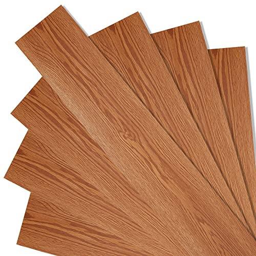 Einfeben Bodenbelag Selbstklebend Vinyl Laminat ca. 5 m² Rutschfest Wasserfest 35 Dekor-Dielen für Fußbodenheizung(Classic Warm Oak) 4,875qm