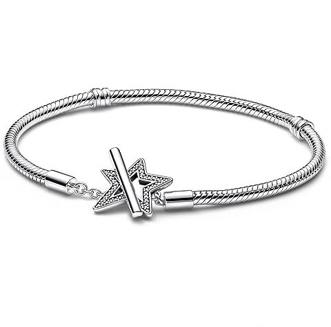 PANDORA Bracciale Moments 592357C01-19 Chiusura a staffa a T