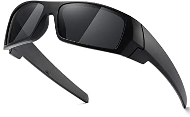 TIANYESY Polarized Sunglasses Men Womens Trendy Retro Sports Rectangular Wrap Around Vintage Shot Shield