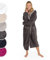 Blumtal Bademantel Damen Frottee in XL aus 100% Baumwolle - OEKO-TEX zert. Sauna Bademantel Damen Baumwolle aus Velour & Frottier- extra saugstarke Bathrobe Women - Morgenmantel - Anthrazit/Grau