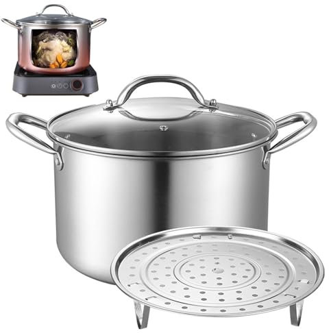 Fornello A Spirito Con Fornello Da Campeggio - Fornello Ad Alcool Con Bruciatore Ad Alcool In Acciaio Inossidabile,Set Di Pentole Calde Per Pentole A Vapore Per Fornelli A Induzione