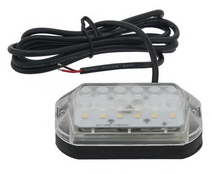 wellenshop 12 Volt Unterwasserlicht weiß, wasserdichte Beleuchtung für Außen, für Boote, Teiche, Pool & Camper