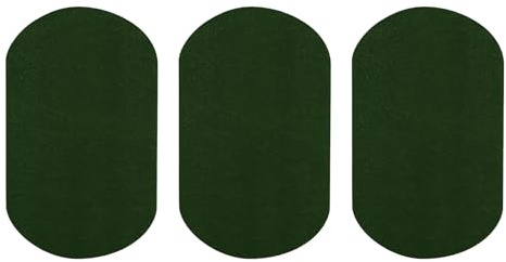 sourcing map 3Pcs Iron-on Patches, Elbow Knee Velvet Patches, Fabric Repair Patches Crafts for Repair Clothing Crafts Sweater Pants Shirts, 7x4 Inch Green