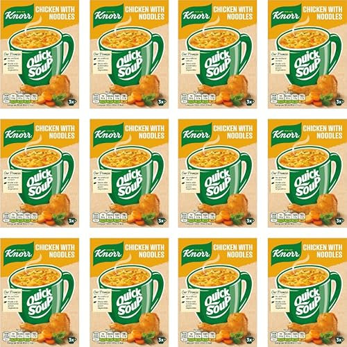 Packet Soup Bundle Pack with Knorr Chicken Noodle Quick Soup - 12 Pack