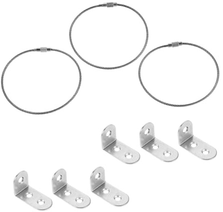 HAPINARY 3 Juegos Dispositivo Anticaída Para Muebles Infantiles Dispositivo Antivuelco Para Muebles Correa Antivuelco a La Pared Silver