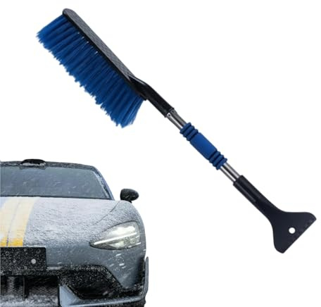 Brosse Pour Enlever La Neige De La Voiture,Outil Extensible De Nettoyage De Vitres D'hiver De Voiture | Brosse De Véhicule Enlèvement De Neige - Pour Camion Caravane Berlines Voyage Long Parking Gar
