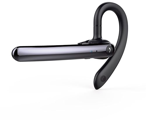 buwy Bluetooth Headset Wireless Freisprech Telefon mit Dual Mic V5.0 Freisprech-Bluetooth-Ohrhörer mit 20 Stunden Sprechzeit Mic