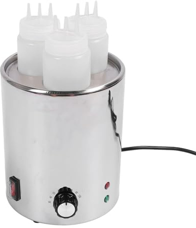 Calentador eléctrico de salsa ajustable, calentador de salsa de acero inoxidable, dispensador de queso de acero inoxidable, máquina for conservar el calor de la mantequilla