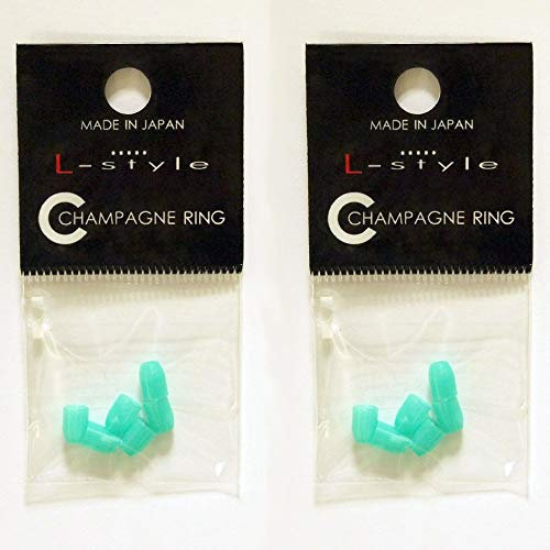 L-style Dart Flight Accessory: Champagne Ring/Cap/Cup Inserts for PRO Dart Flights - Green