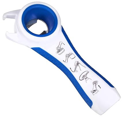 First Aid Only 5-in-1 Multi-Öffner | Hilfsmittel für Senioren - Glasöffner, Deckelöffner, Dosenöffner, Flaschenöffner, Kronkorkenöffner | Ergonomisch geformt für Links- und Rechtshänder | P-10009