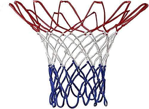 Basketballnetz Für Korb 43 cm lang für Metallringe Outdoor und Indoor mit Ø 45,7 cm (2 x Basketballnetz)