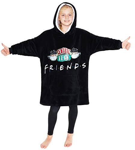 FRIENDS Sudadera Niña, Bata Manta con Mangas con Forro Polar de Central Perk