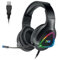 DR1TECH GrayEagle Professional Gaming LED RGB Kopfhörer Für PC Mit USB Kabel Und Mikrofon - 7.1 Surround Sound NEW GEN - 50mm Over Ear Kopfhörer Treiber (FULL IMMERSION) [Amazon Exclusive]