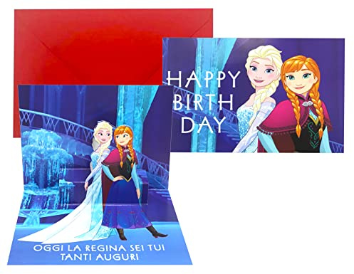 ICELAND Biglietto auguri compleanno bambini (frozens popup)