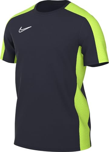 Nike Short-Sleeve Soccer Top M NK DF Acd23 Top SS, Obsidian/Volt/White, DR1336-452, S