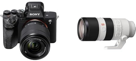 Sony Alpha 7 IV Kit Fotocamera Mirrorless Full-Frame 33 Mp Con Obiettivo Sony 28-70 Mm F3.5-5.6, Nero + Obiettivo SEL70200GM