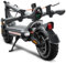 Patinete Electric CUNFON Scooter RZ800, Maxima de 1600W-500W, Autonomía 40KM-85KM, batería de 48 V 18 Ah, neumáticos de 10.5 Pulgadas. Patinete eléctrico para Adulto