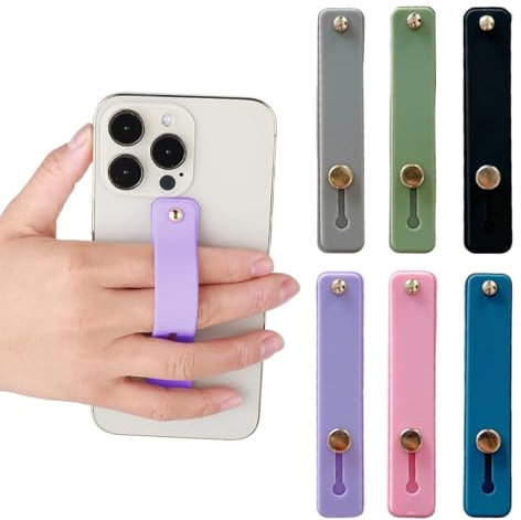 CULEO Agarres para teléfonos móviles,6 fundas para teléfono con soporte para pulsera