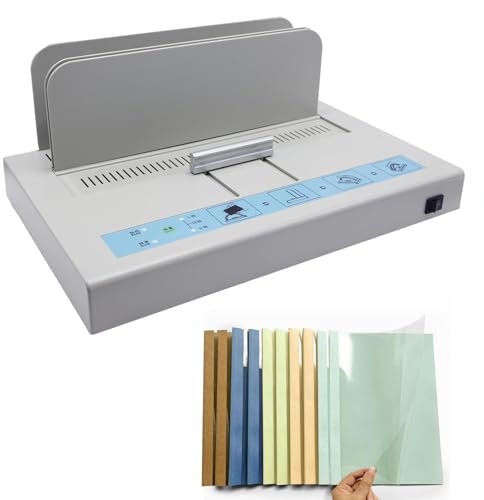 Encuadernadora térmica - Carpeta de libros de alta capacidad para documentos, incluye tapas de encuadernación y tiras de pegamento, ideal para contratos, facturas e informes