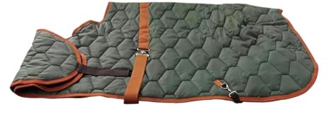 Baoblaze Coperta per Cavalli, Traspirante, Impermeabile, per Protezione equina, per Esterni, Trasporto, Neve, pascolo, Verde Scuro 105cm
