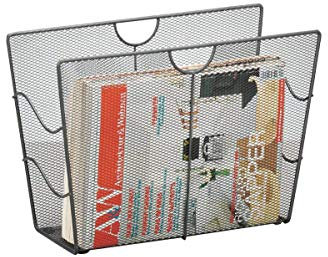 Zeller 17742 39 x 17.5 x 27 cm Newspaper/Magazine Holder Mesh Anthracite