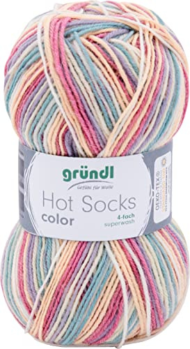 Gründl Hot Socks color 410 Sockenwolle Media Haría lana para calcetines punto