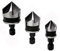 Malayas® Set di 3 pezzi HSS Svasatori Punte da Trapano di 12mm 16mm 19mm di Acciaio al Carbonio per Legno Metallo Alluminio Drill Bits